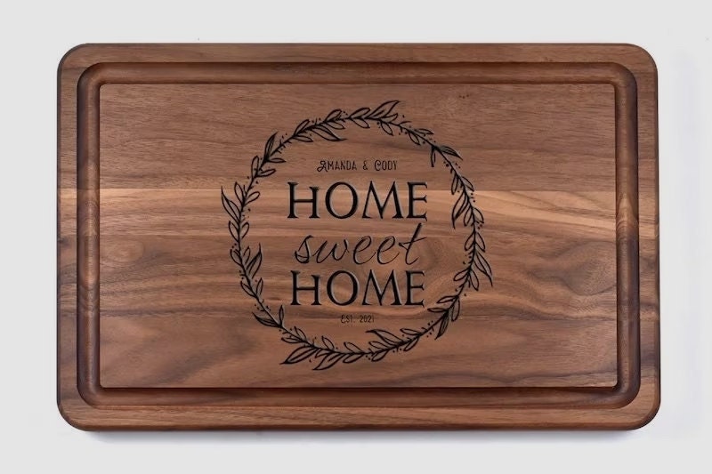 Personalized charcuterie board housewarming gift