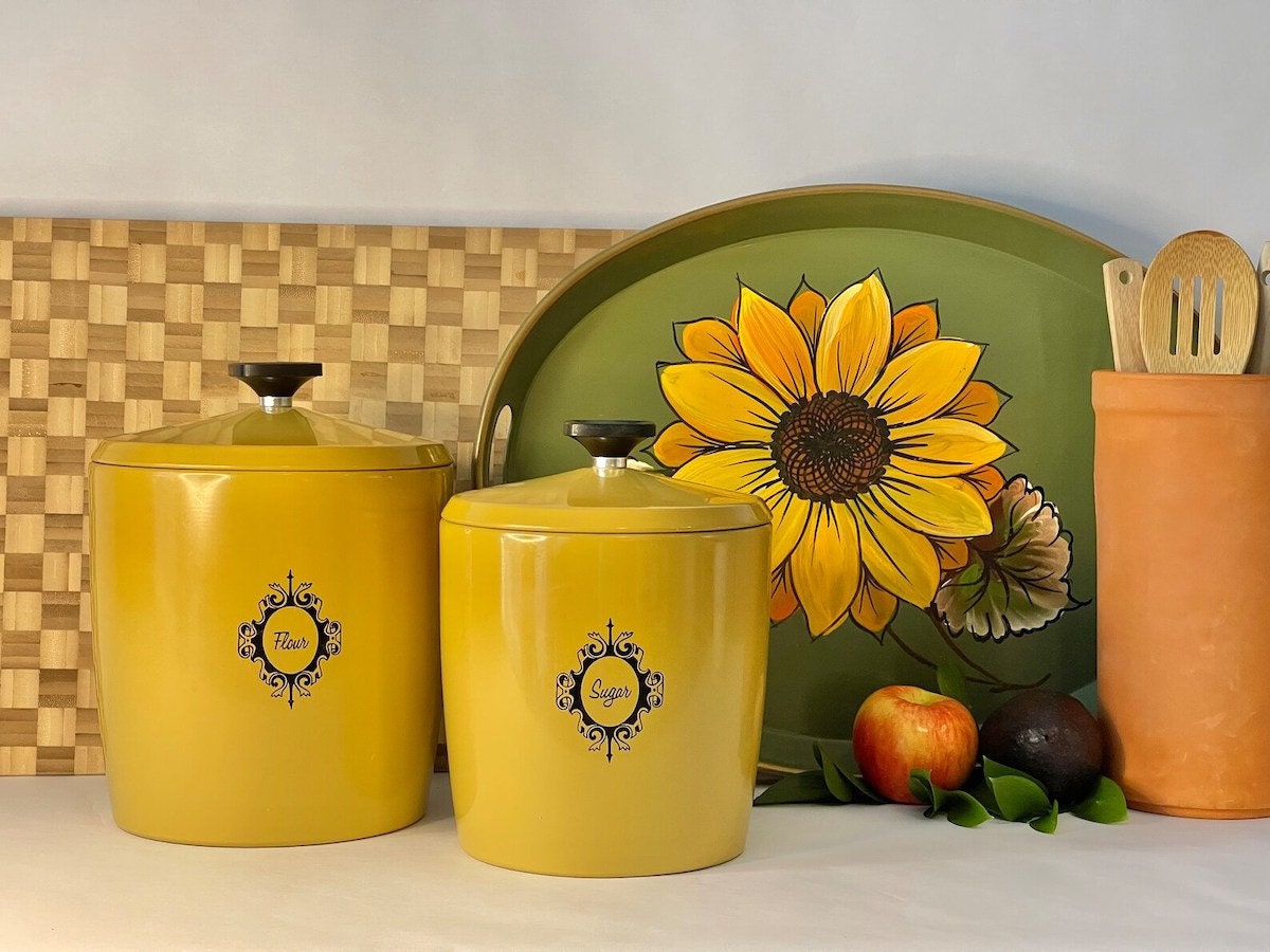 Flour & sugar bins - The Vintage Kitchen Store