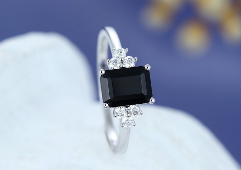 Black diamond engagement ring styles from Etsy Black diamond engagement ring styles from Etsy