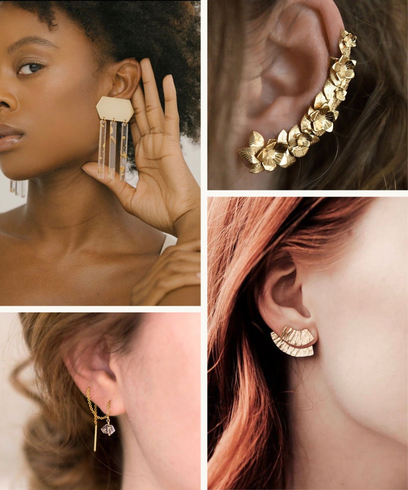 Buying earrings on sale