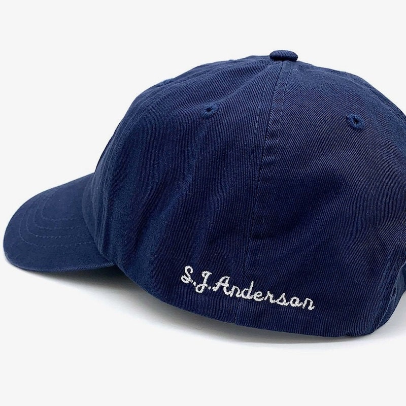 Embroidered cap from Etsy seller SuzyDreams