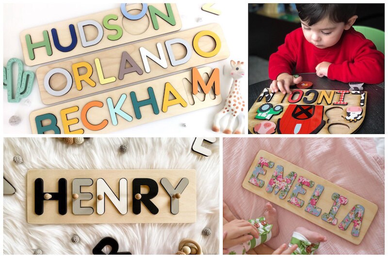 Personalized name puzzles from Etsy Personalized name puzzles from Etsy