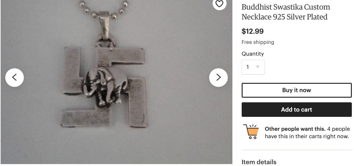 Example: Buddhist Swastika Necklace