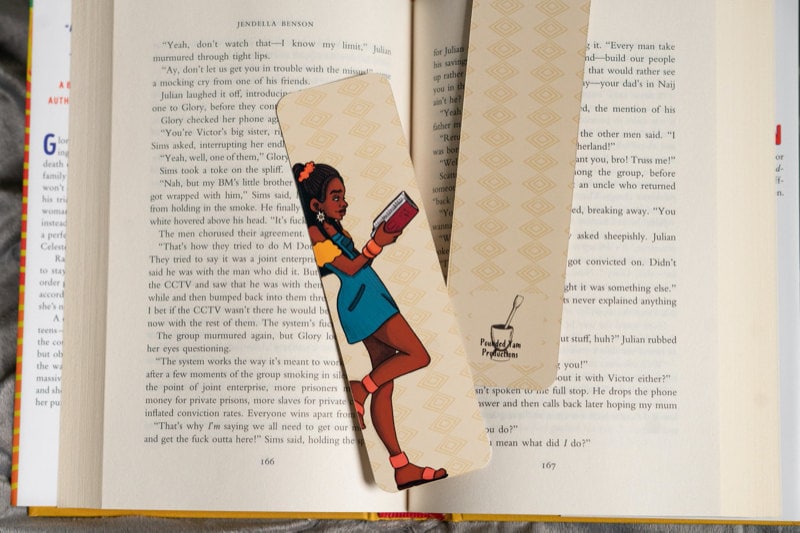 A bookmark from Pounded Yam Pro, a Black-owned Shop on Etsy.