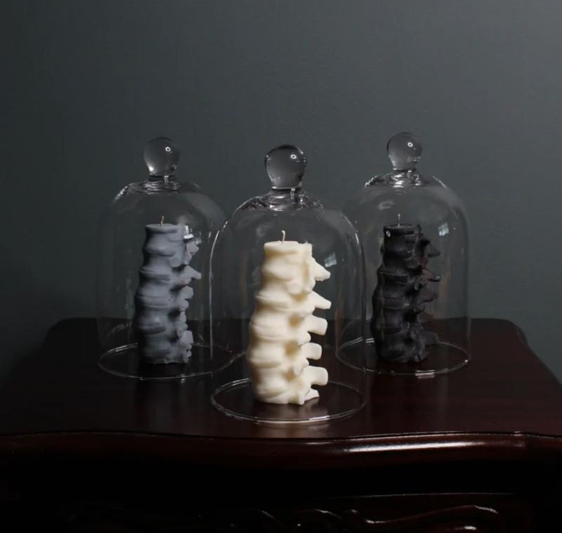 Spine candle from Etsy