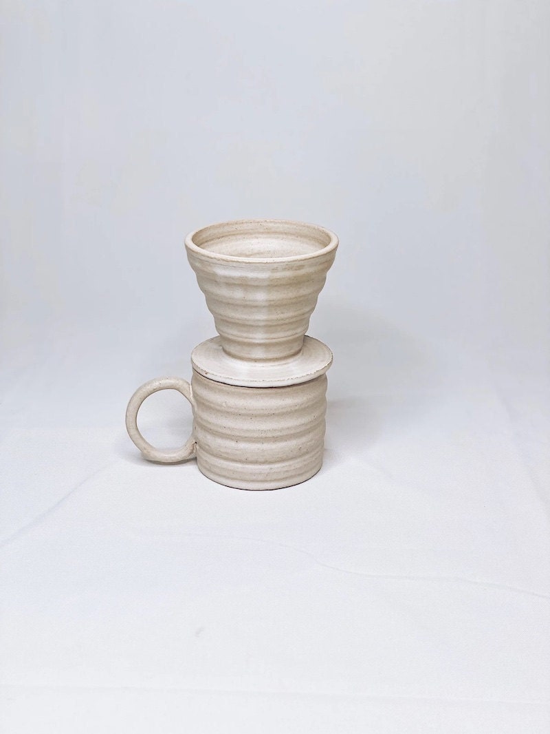 Ceramic pour over coffee set from Etsy