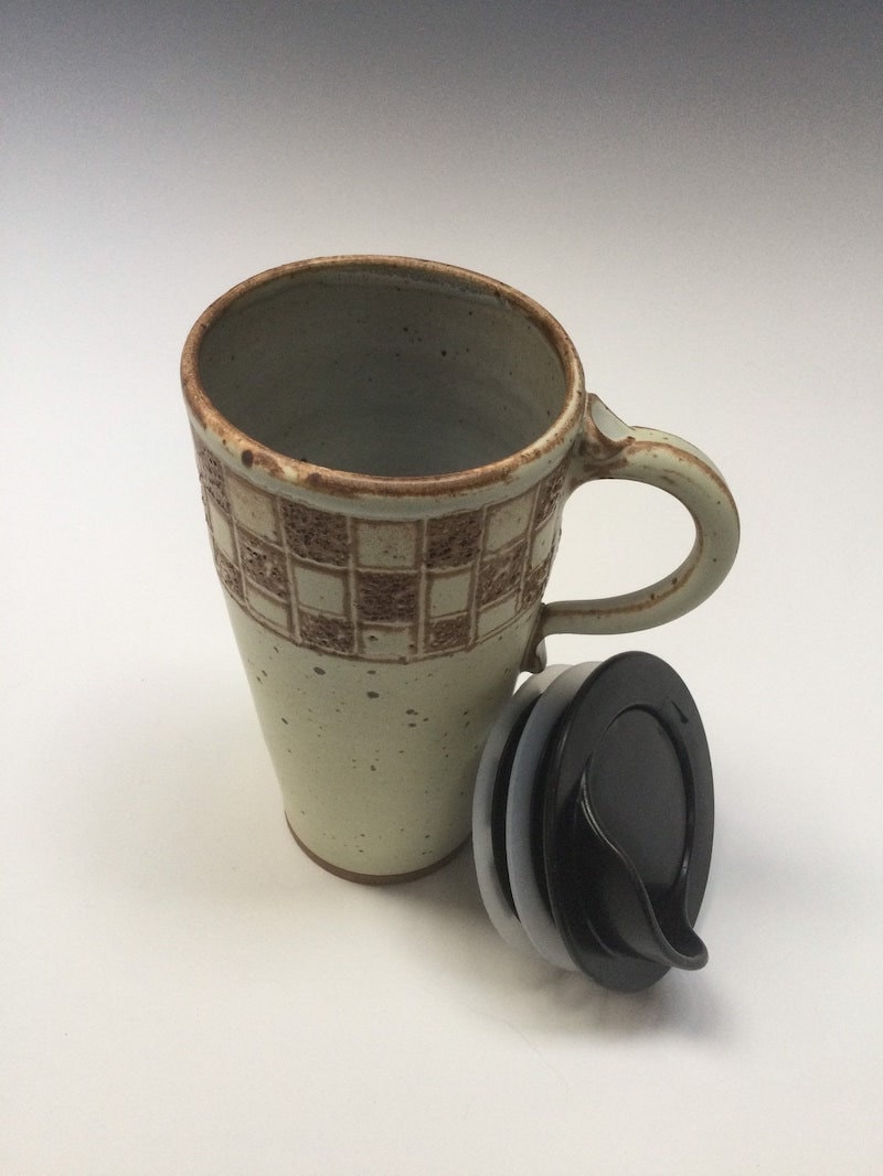 Ceramic travel mug from Etsy