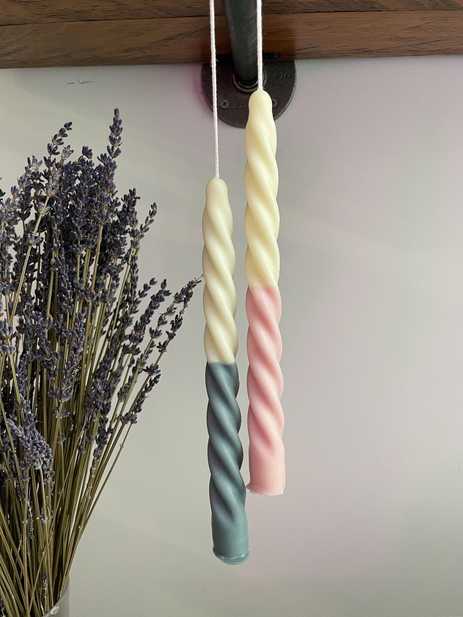Swirl taper candles from Etsy Swirl taper candles from Etsy