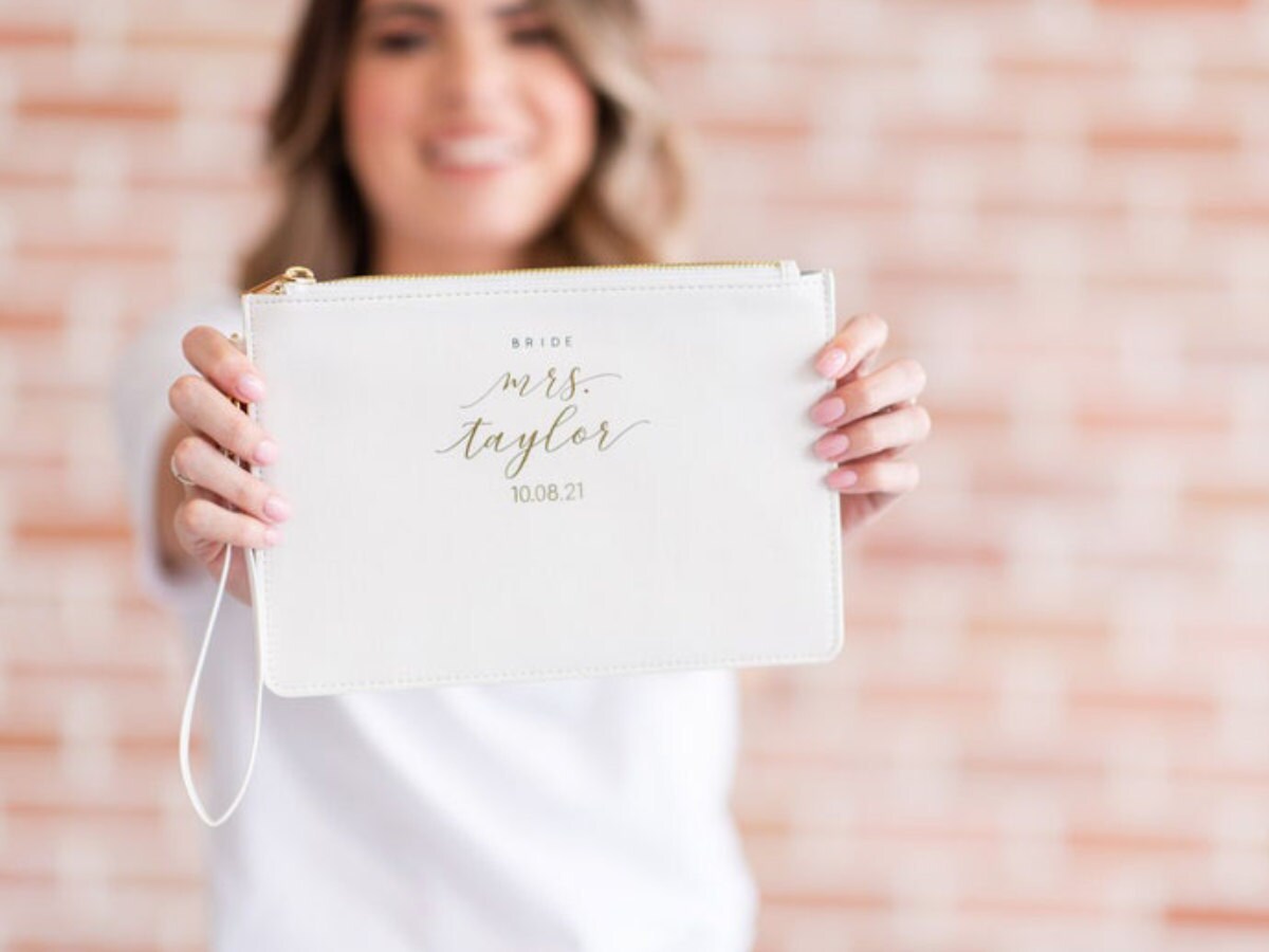 Personalized bride clutch from Etsy Personalized bride clutch from Etsy