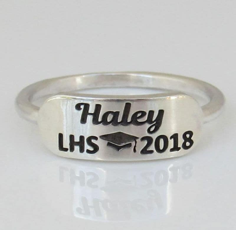 High school graduation gift - personalized class ring