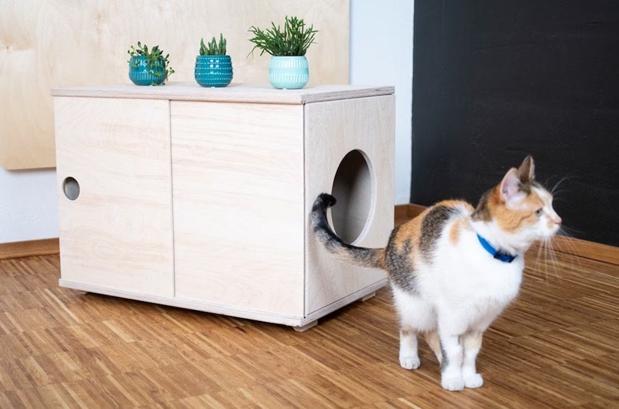 Litter box cabinet