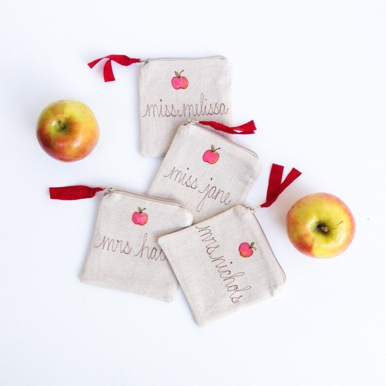 Personalized coin purse for teachers from Etsy Personalized coin purse for teachers from Etsy