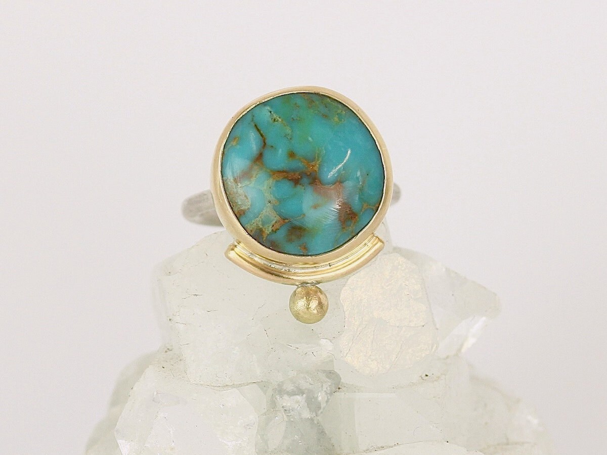 A turquoise ring from Marcia Vidal Jewellery on Etsy. A turquoise ring from Marcia Vidal Jewellery on Etsy.