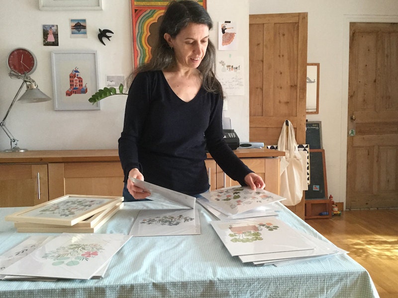 Yolande Six in her studio