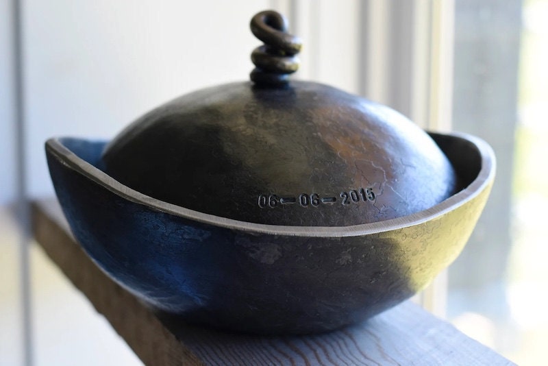 Customized steel bowl from Etsy