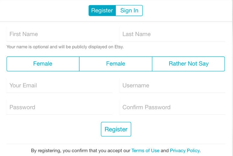 registration test failure