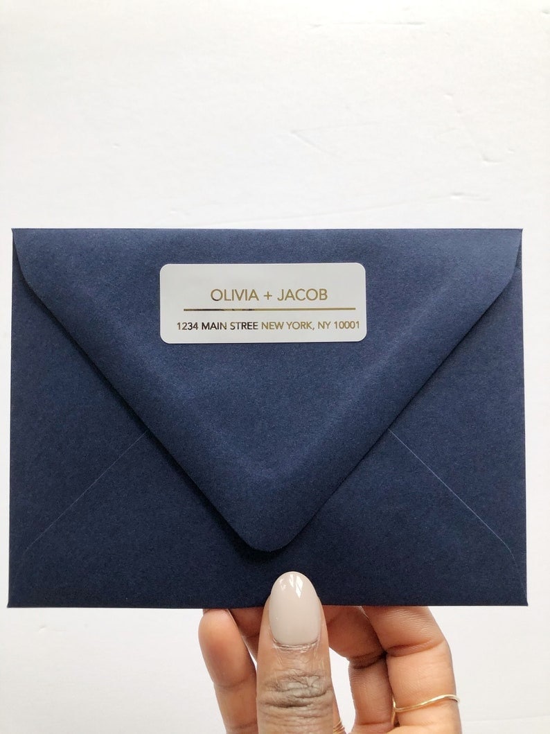 Metallic return address labels from Etsy Metallic return address labels from Etsy