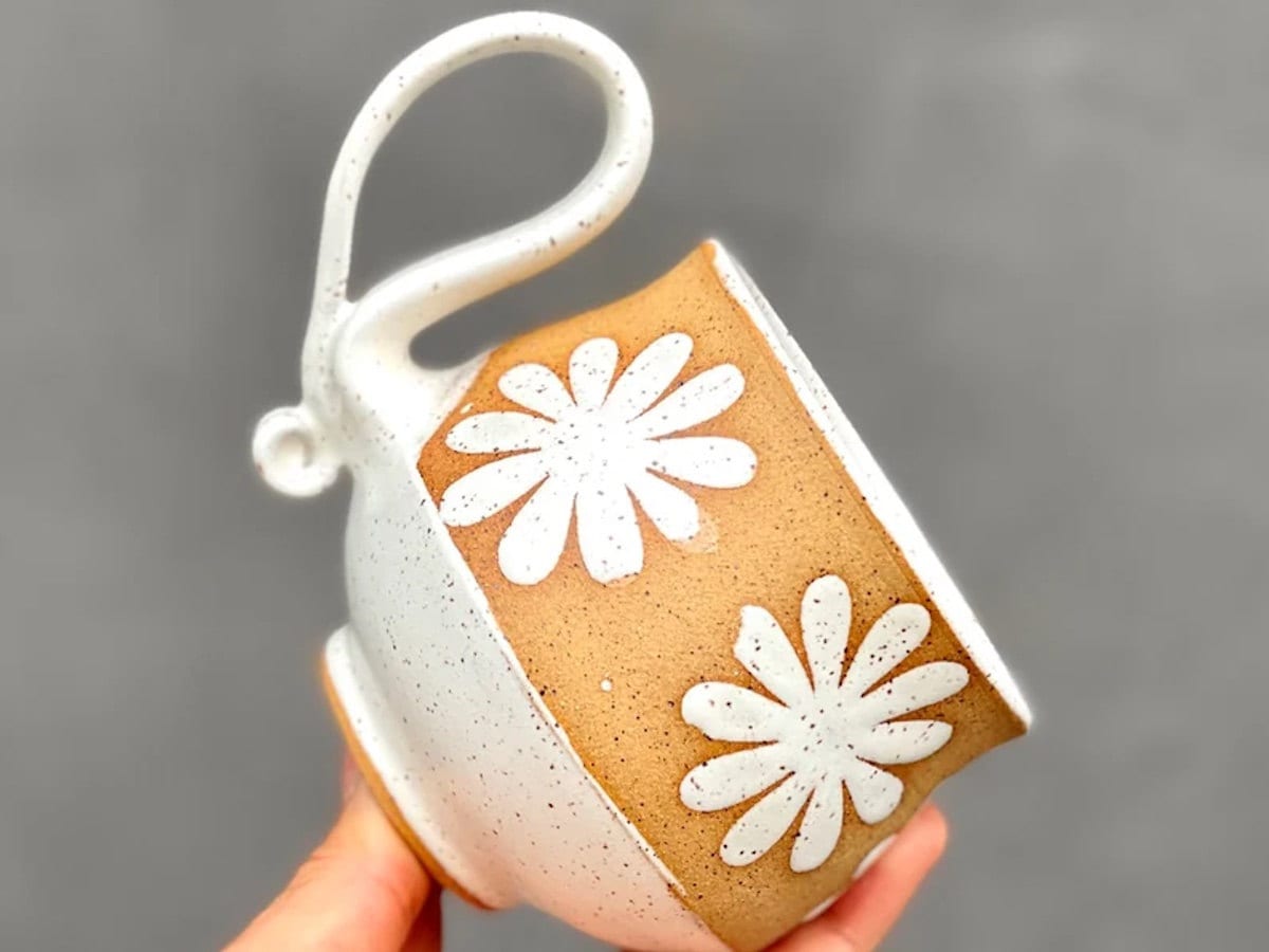 Daisy floral mug from Etsy Daisy floral mug from Etsy