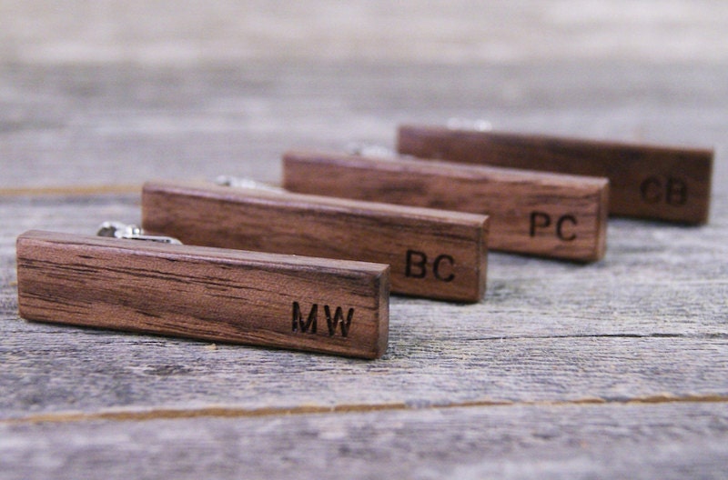 Best personalized groomsmen gifts: Personalized tie clip