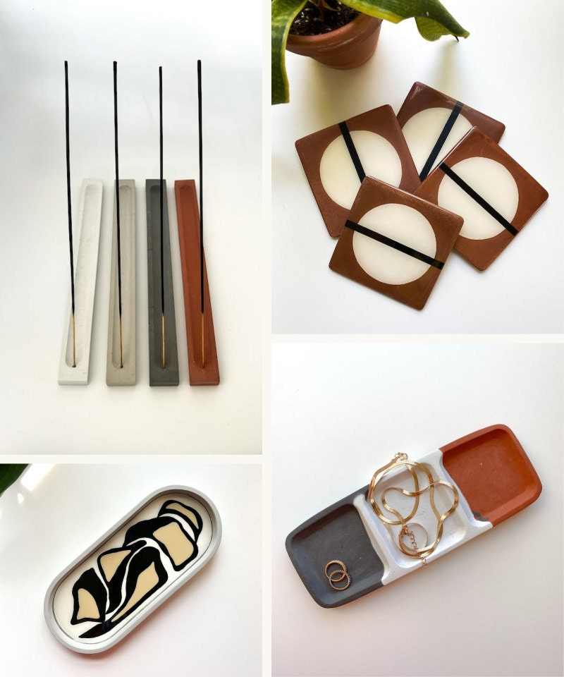 Modern trays on Etsy