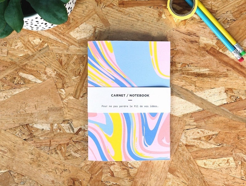 Marble notebook for teachers from Etsy Marble notebook for teachers from Etsy