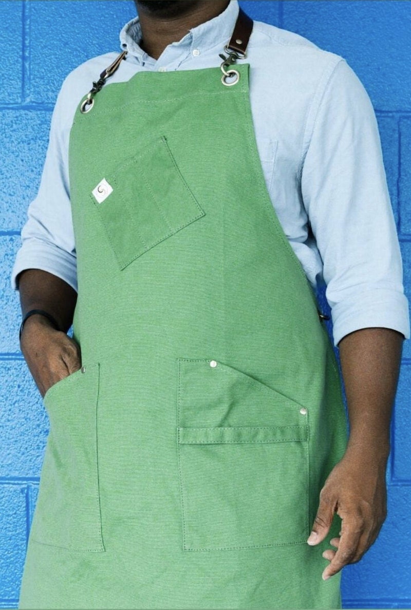 Unique gift idea for men - canvas apron from Etsy