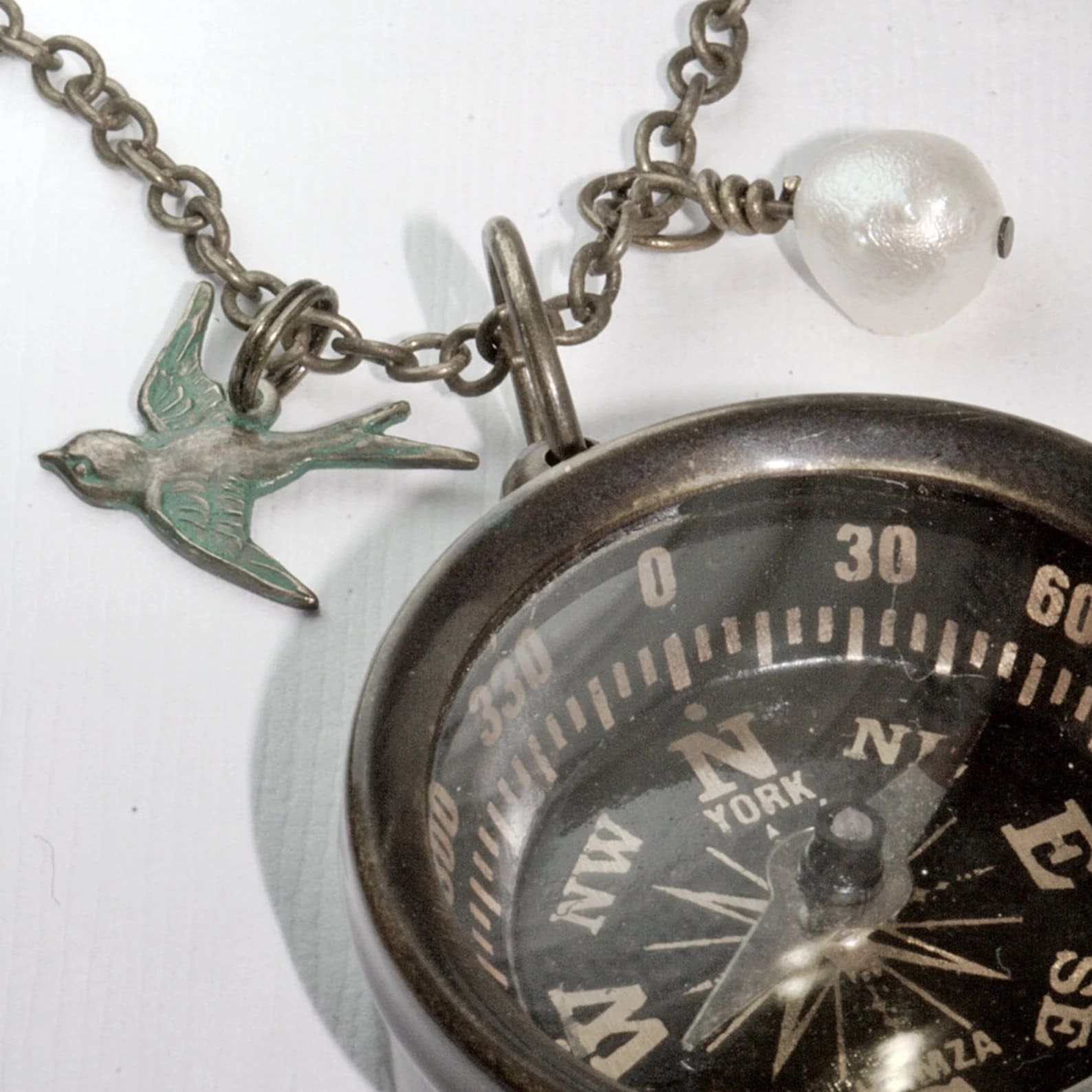 Compass necklace from Etsy