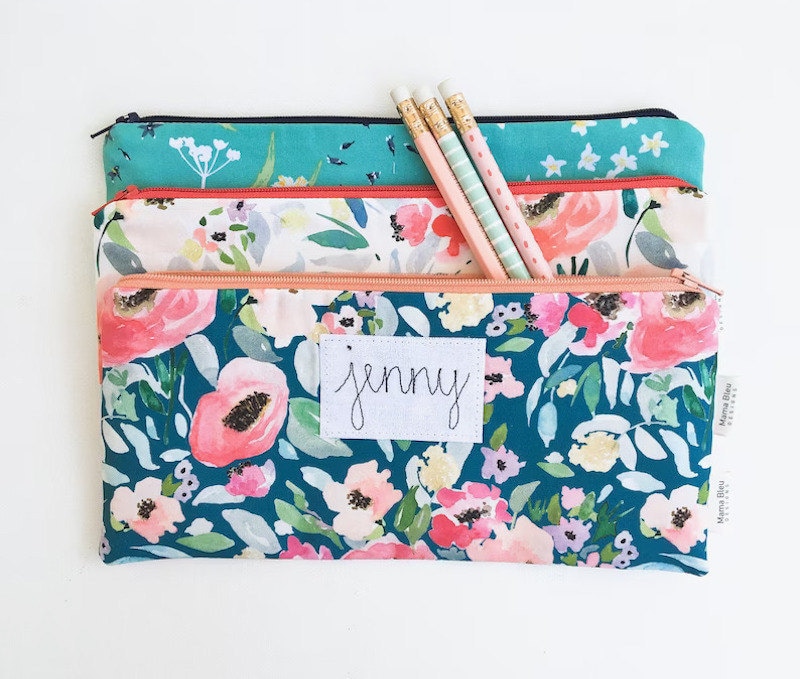 Best graduation gift ideas for her - personalized makeup or pencil case