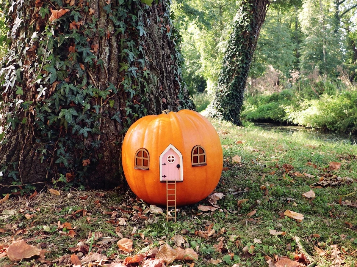 Easy Pumpkin Decorating Ideas : No-carve Kits and Templates | Etsy