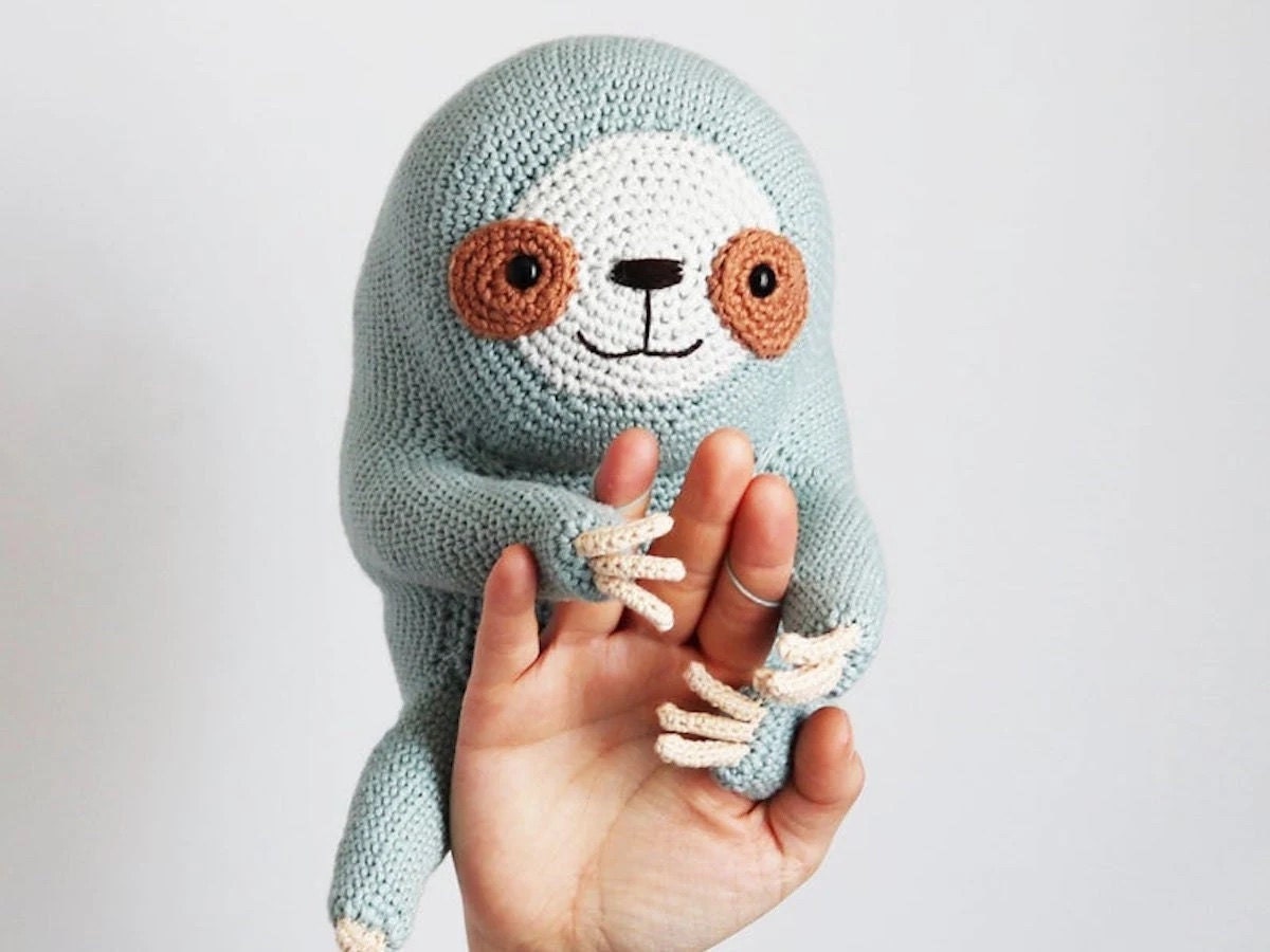 Crochet sloth pattern from Etsy