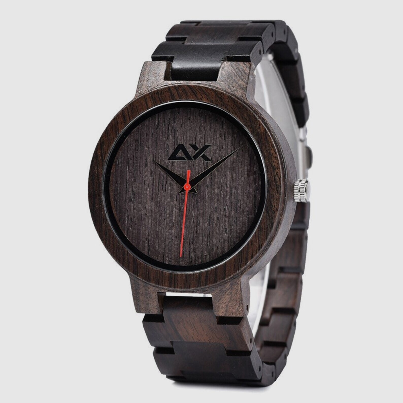 Unique groomsmen gifts: Wooden watch with hidden message