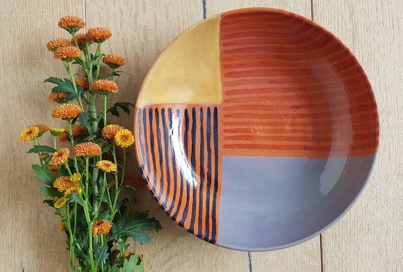 Handmade ceramic bowl.