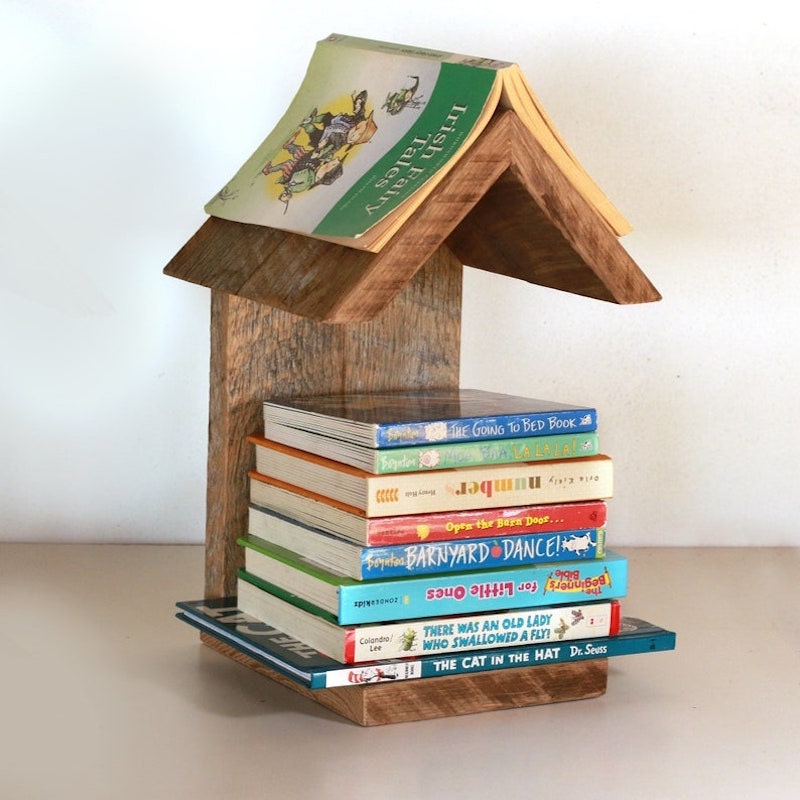 Wooden bookshelf from Etsy