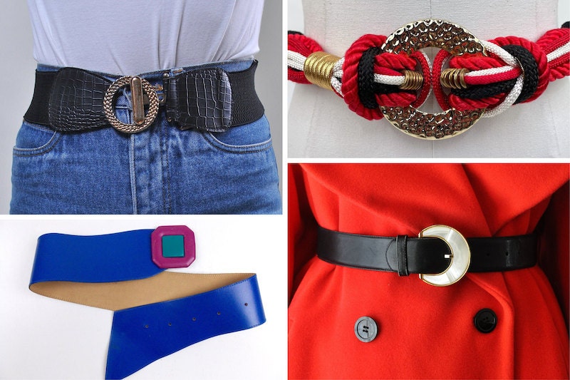 80s belts from Etsy