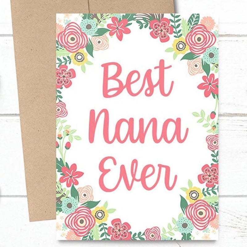 Mother's Day greeting cards - Best Nana card from Etsy