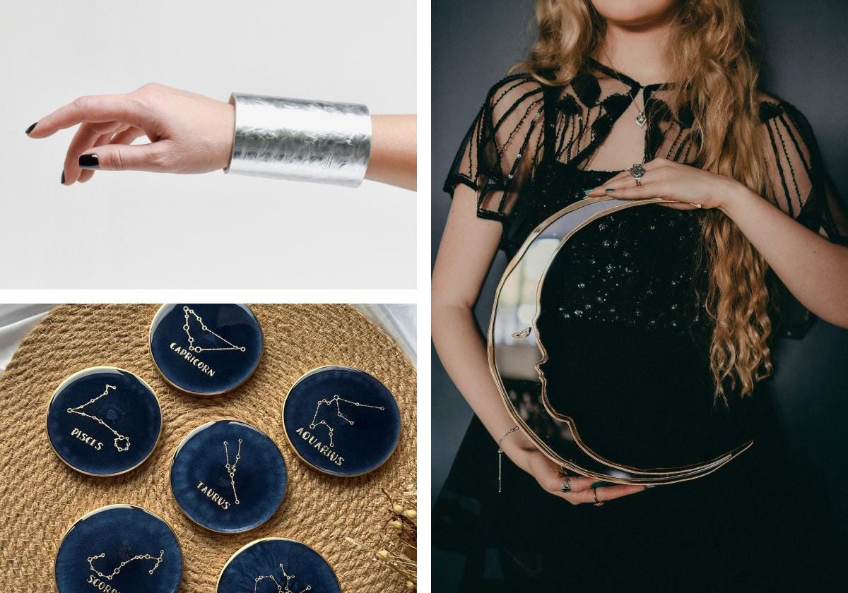 Metallic bangle, intergalactic wall art