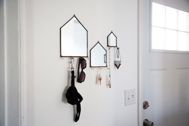 Mirror frame wall hooks from Etsy