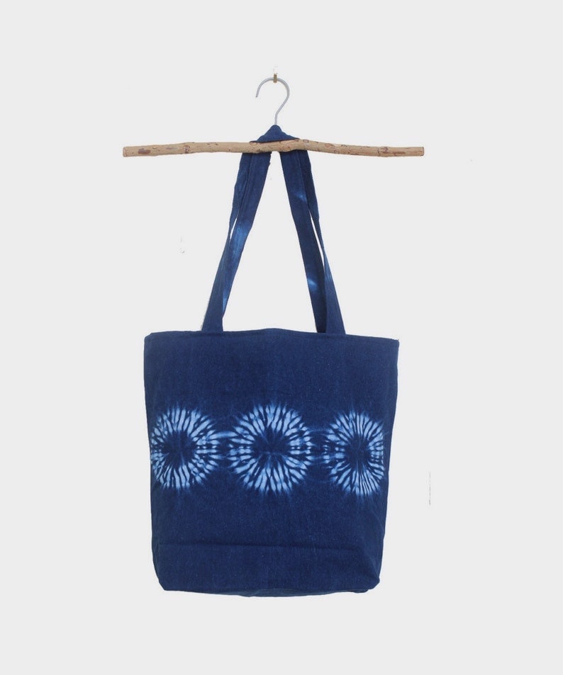 Shibori tote bag for teachers from Etsy Shibori tote bag for teachers from Etsy