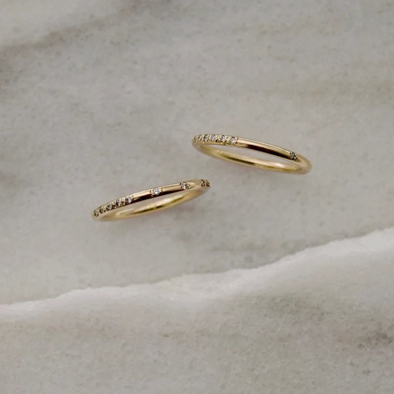 Morse code rings from Etsy