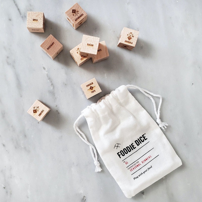 Best Christmas gift for him - foodie dice