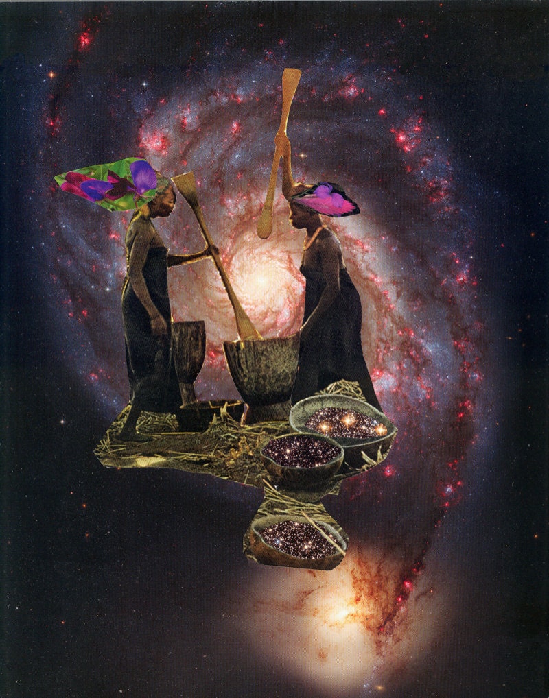 Vibrant Original Collage Art and Prints From Mirlande | Etsy