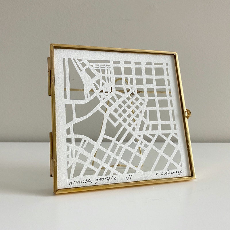Best first anniversary gift for him - paper map