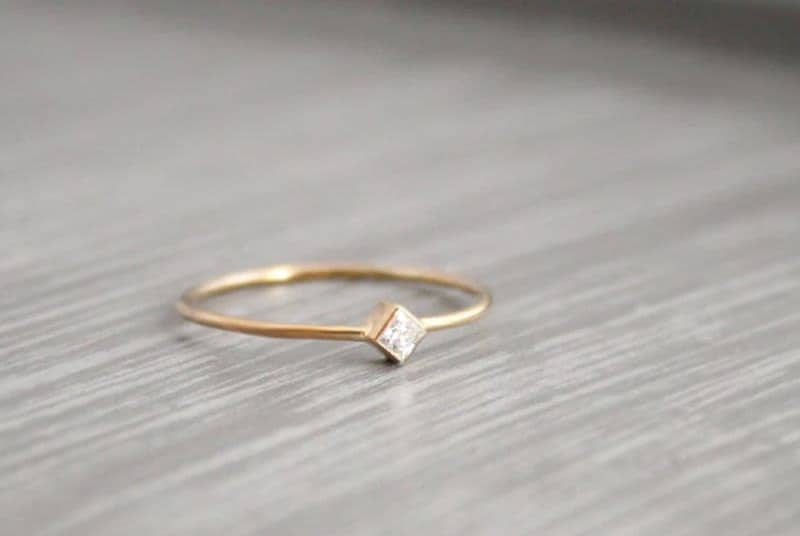 Diamond Gold Ring on Etsy