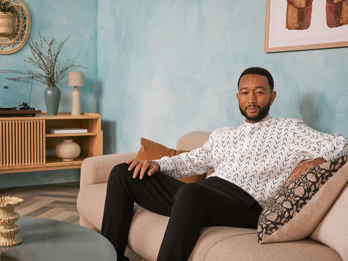 John Legend with items from his Etsy Creator Collab John Legend with items from his Etsy Creator Collab