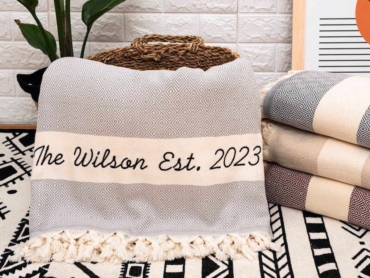 The Best Personalized Throw Blankets + Baby Blankets 2023 Etsy