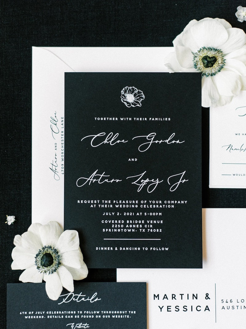 BlackThemed Wedding Ideas and Decor Etsy