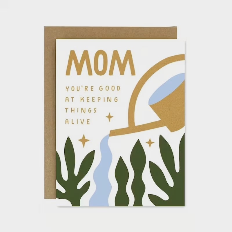 Mother's Day greeting cards - Gardening Mother's Day card from Etsy