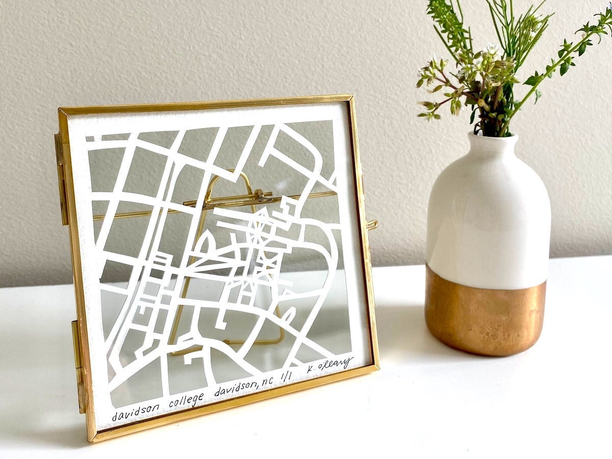 Hand-cut map by Studio KMO Hand-cut map by Studio KMO