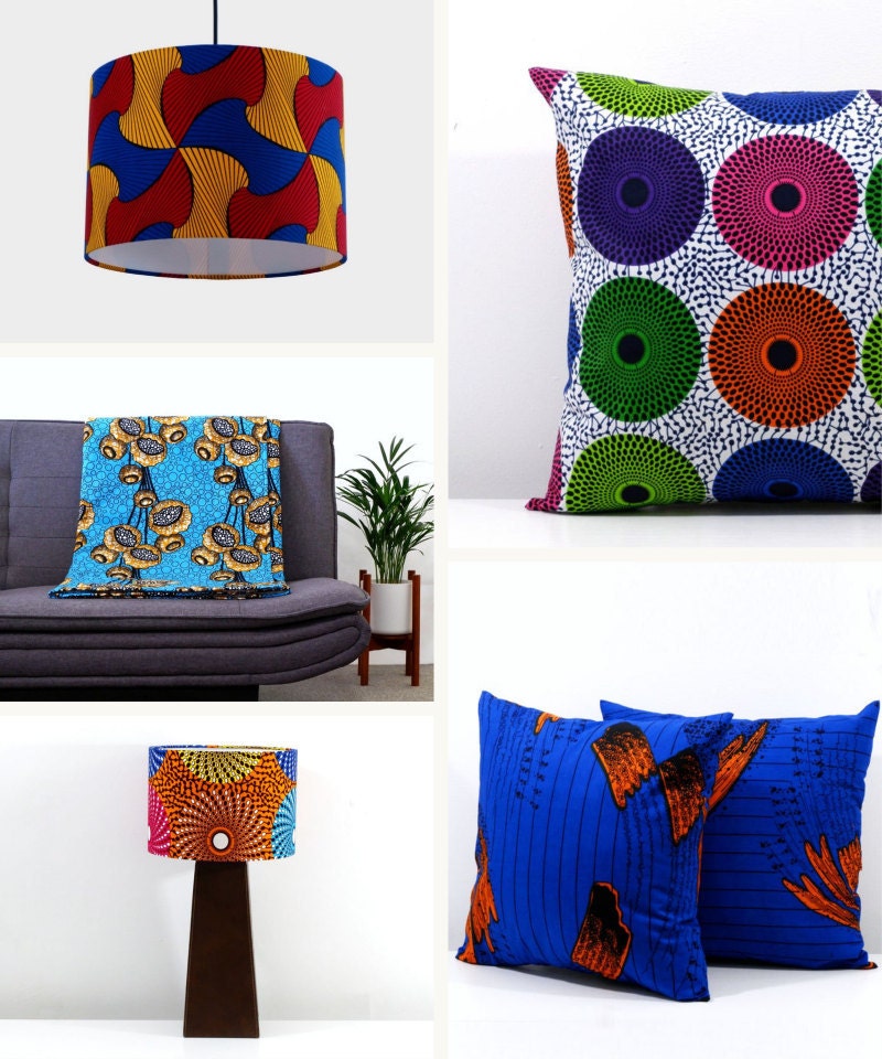 Colorful textiles found on Etsy