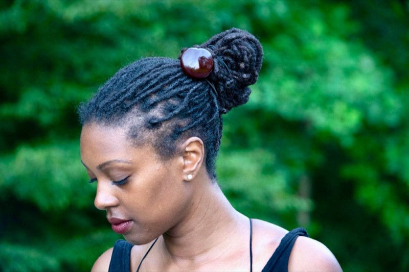 A hair lasso from Loc Accessory, a Black-owned Etsy shop.